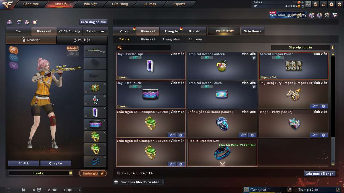 shop acc cf uy tin gia re